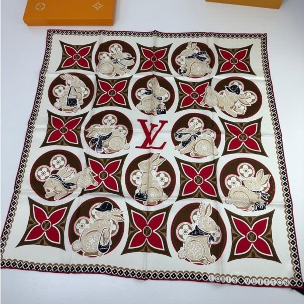 Louis Vuitton Logo Pattern Scarf - Picture 5 of 8